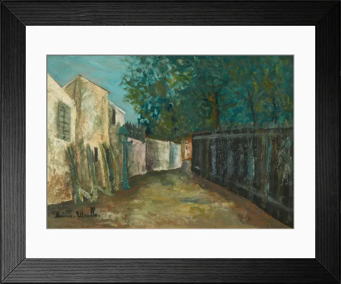 Framed Print : Rue Saint-Vincent, Montmartre, c1908-1910. Creator: Utrillo, Maurice (1883-1955) Framed Print : Rue Saint-Vincent, Montmartre, c1908-1910. Creator: Utrillo, Maurice (1883-1955)