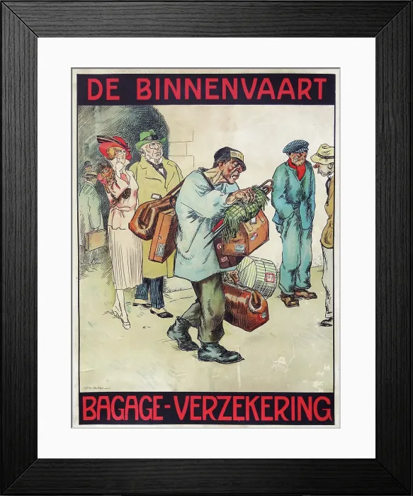 Framed Print : De Binnenlandse Vaart Risico Societeit, c1920. Creator: Sluiter, Jan Willem (1873-1949) Framed Print : De Binnenlandse Vaart Risico Societeit, c1920. Creator: Sluiter, Jan Willem (1873-1949)
