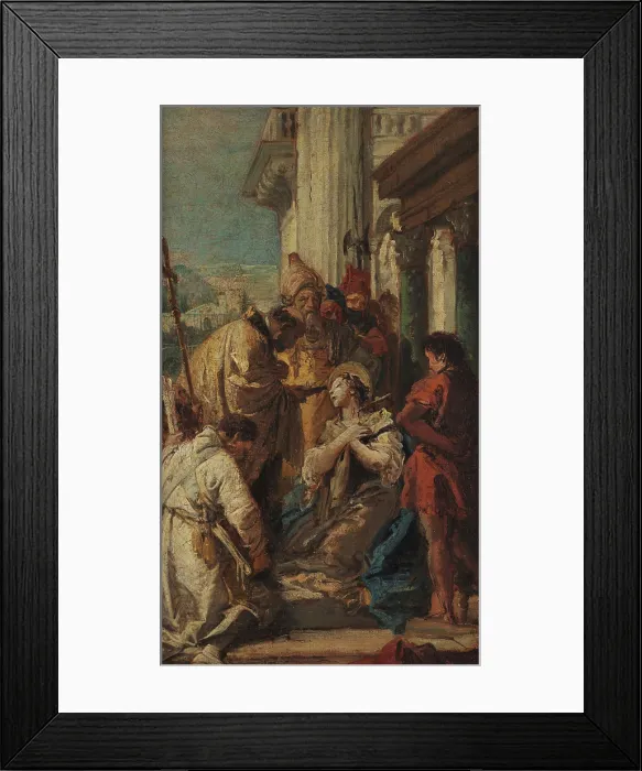 Framed Print : The Communion of Saint Lucy, c1748. Creator: Tiepolo, Giambattista (1696-1770) Framed Print : The Communion of Saint Lucy, c1748. Creator: Tiepolo, Giambattista (1696-1770)
