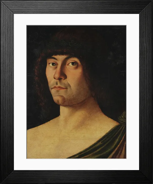 Framed Print : Portrait of Raffaele Zovenzoni, c1467. Creator: Bellini, Giovanni (1430-1516) Framed Print : Portrait of Raffaele Zovenzoni, c1467. Creator: Bellini, Giovanni (1430-1516)