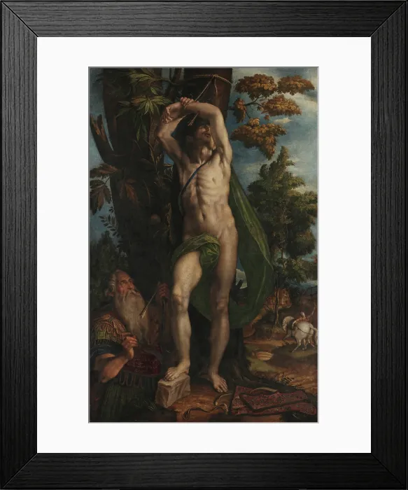Framed Print : The Martyrdom of Saint Sebastian, 1575. Creator: Campi, Antonio (c. 1522-1587) Framed Print : The Martyrdom of Saint Sebastian, 1575. Creator: Campi, Antonio (c. 1522-1587)