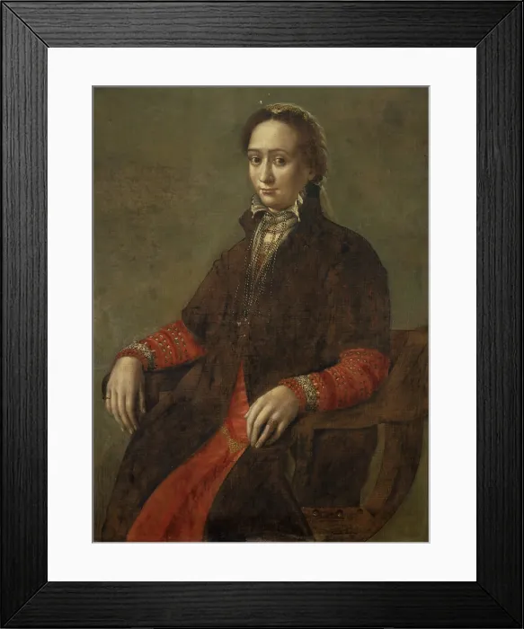 Framed Print : Portrait of Livia de Lanchi, Third quarter of 16th century. Creator: Anguissola, Europa (c. 1548 / 50-1578) Framed Print : Portrait of Livia de Lanchi, Third quarter of 16th century. Creator: Anguissola, Europa (c. 1548 / 50-1578)