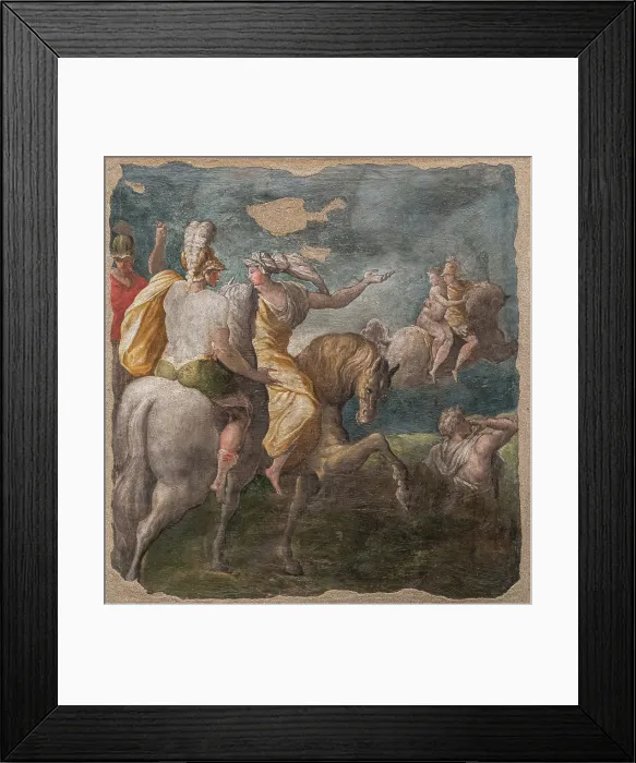 Framed Print : The Rape of Helen, 1566. Creator: Zanguidi (Bertoia), Jacopo (1544-1574) Framed Print : The Rape of Helen, 1566. Creator: Zanguidi (Bertoia), Jacopo (1544-1574)