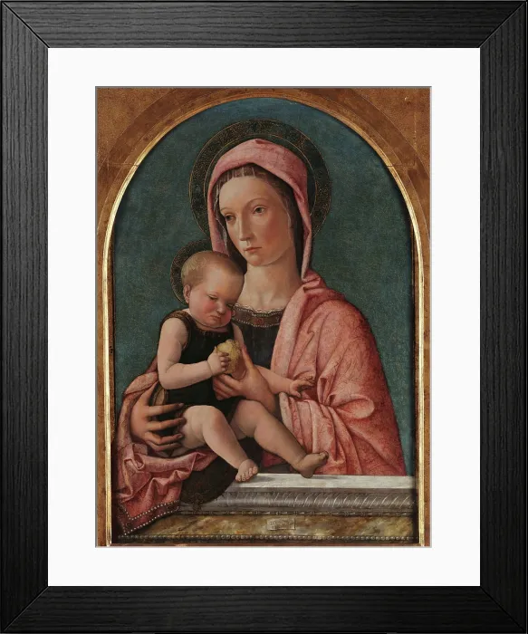 Framed Print : Madonna and Child, 1460-1465. Creator: Bellini, Giovanni (1430-1516) Framed Print : Madonna and Child, 1460-1465. Creator: Bellini, Giovanni (1430-1516)