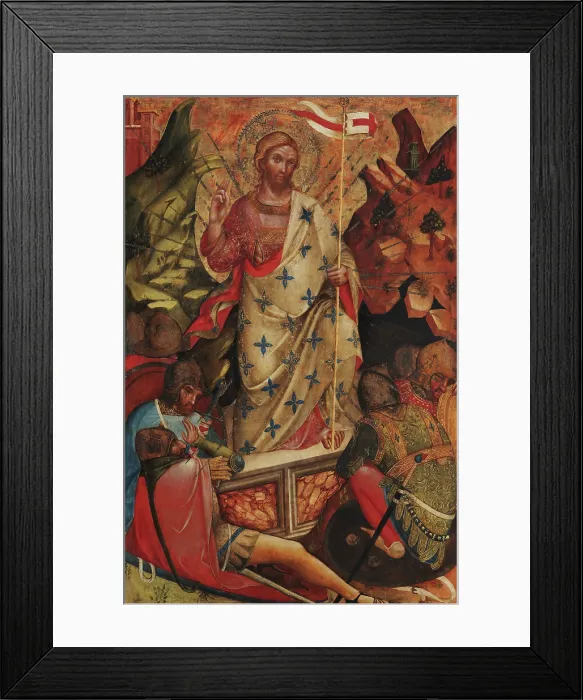 Framed Print : The Resurrection of Christ, 1371. Creator: Veneziano, Lorenzo (active 1356-1372)