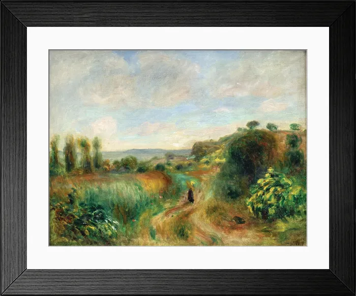 Framed Print : Paysage a Cagnes, 1898. Creator: Renoir, Pierre Auguste (1841-1919) Framed Print : Paysage a Cagnes, 1898. Creator: Renoir, Pierre Auguste (1841-1919)