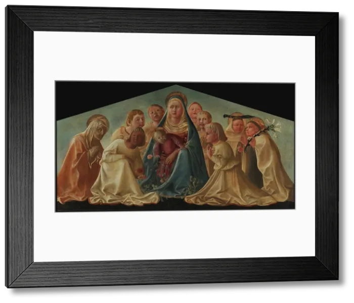 Framed Print : Madonna and Child with Angels and Saints (Trivulzio Madonna), c1430. Creator: Lippi, Fra Filippo (1406-1469) Framed Print : Madonna and Child with Angels and Saints (Trivulzio Madonna), c1430. Creator: Lippi, Fra Filippo (1406-1469)