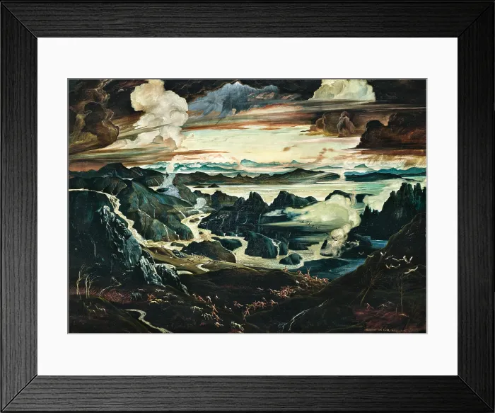 Framed Print : The Deluge, 1922. Creator: Reyl-Hanisch, Herbert von (1898-1937) Framed Print : The Deluge, 1922. Creator: Reyl-Hanisch, Herbert von (1898-1937)