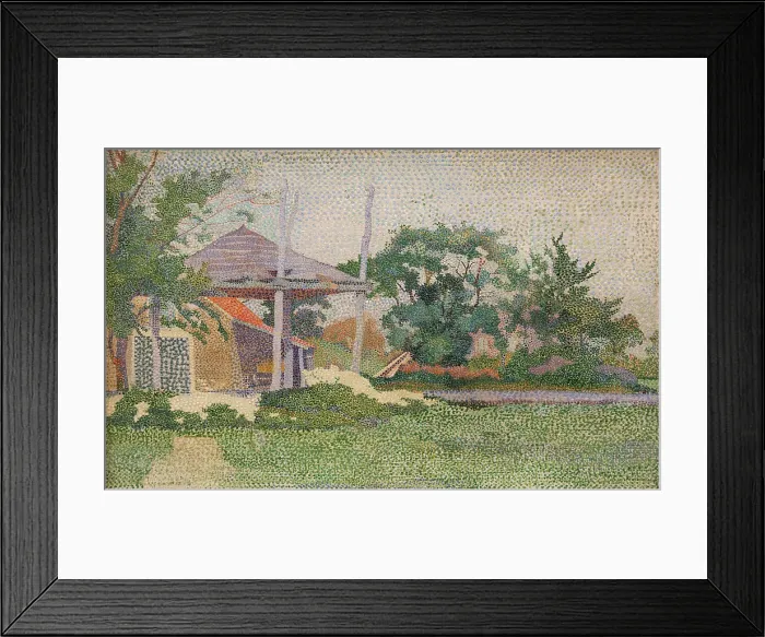 Framed Print : Landscape with Haystack, 1894. Creator: Vijlbrief, Jan (1868-1895) Framed Print : Landscape with Haystack, 1894. Creator: Vijlbrief, Jan (1868-1895)
