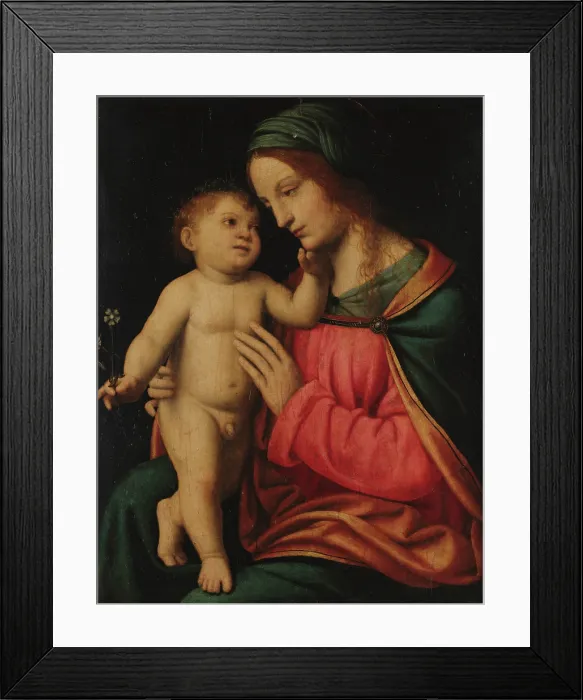Framed Print : The Madonna with Child (Madonna Oggioni), c1515. Creator: Luini, Bernardino (ca. 1480-1532) Framed Print : The Madonna with Child (Madonna Oggioni), c1515. Creator: Luini, Bernardino (ca. 1480-1532)
