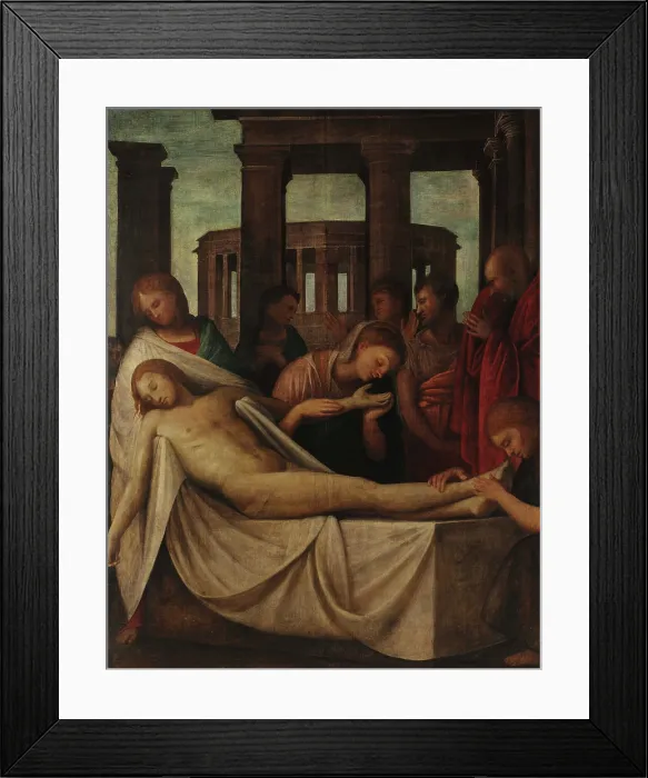 Framed Print : The Lamentation over the Dead Christ, 1515-1520. Creator: Bramantino (1465-1530) Framed Print : The Lamentation over the Dead Christ, 1515-1520. Creator: Bramantino (1465-1530)