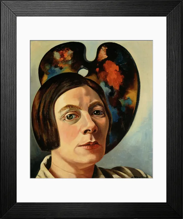 Framed Print : Self-Portrait in front of a Palette, 1934. Creator: Toorop, Charley (1891-1955) Framed Print : Self-Portrait in front of a Palette, 1934. Creator: Toorop, Charley (1891-1955)