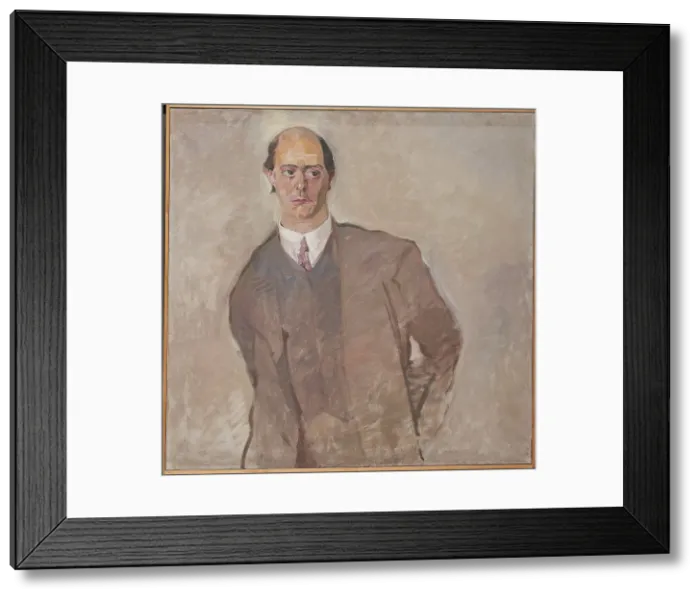 Framed Print : Portrait of Arnold Schonberg, 1909. Creator: Oppenheimer, Max (1885-1954) Framed Print : Portrait of Arnold Schonberg, 1909. Creator: Oppenheimer, Max (1885-1954)