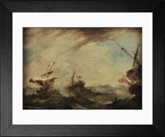 Framed Print : Storm, Last quarter of 18th cen.. Creator: Guardi, Francesco (1712-1793) Framed Print : Storm, Last quarter of 18th cen.. Creator: Guardi, Francesco (1712-1793)