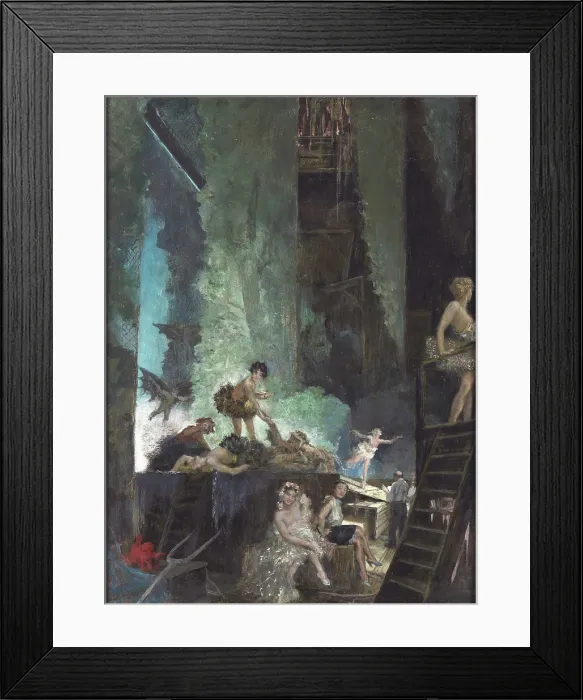 Framed Print : Rehearsal at Teatro alla Scala, Early 1930s. Creator: Fortuny y Madrazo, Mariano (1871-1949) Framed Print : Rehearsal at Teatro alla Scala, Early 1930s. Creator: Fortuny y Madrazo, Mariano (1871-1949)