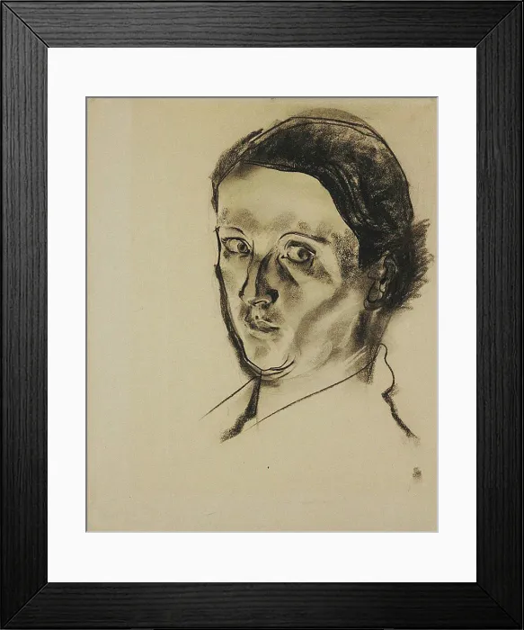 Framed Print : Self-portrait, c1921-1923. Creator: Dicker (Dicker-Brandeis), Friedl (1898-1944) Framed Print : Self-portrait, c1921-1923. Creator: Dicker (Dicker-Brandeis), Friedl (1898-1944)