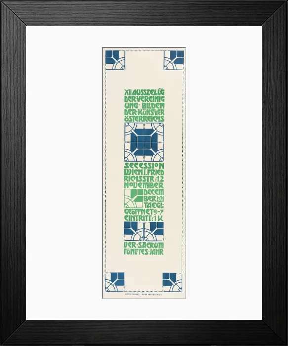 Framed Print : Secession. XII Exhibition of the Association of Visual Artists of Austria, 1901. Creator: Roller, Alfred (1864-1935) Framed Print : Secession. XII Exhibition of the Association of Visual Artists of Austria, 1901. Creator: Roller, Alfred (1864-1935)