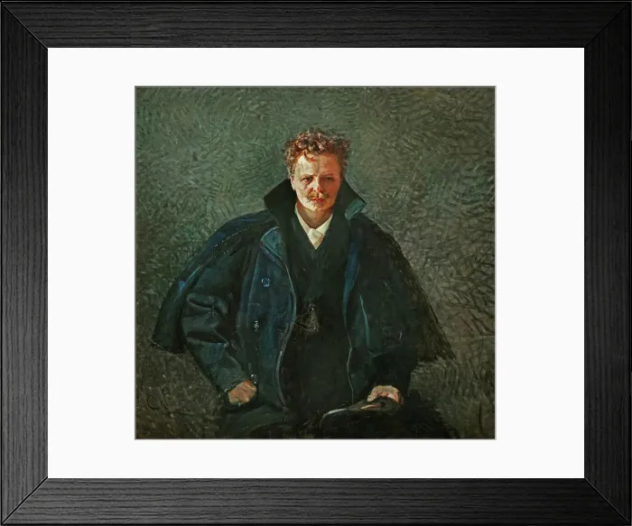 Framed Print : Portrait of August Strindberg, 1893. Creator: Krohg, Christian (1852-1925) Framed Print : Portrait of August Strindberg, 1893. Creator: Krohg, Christian (1852-1925)