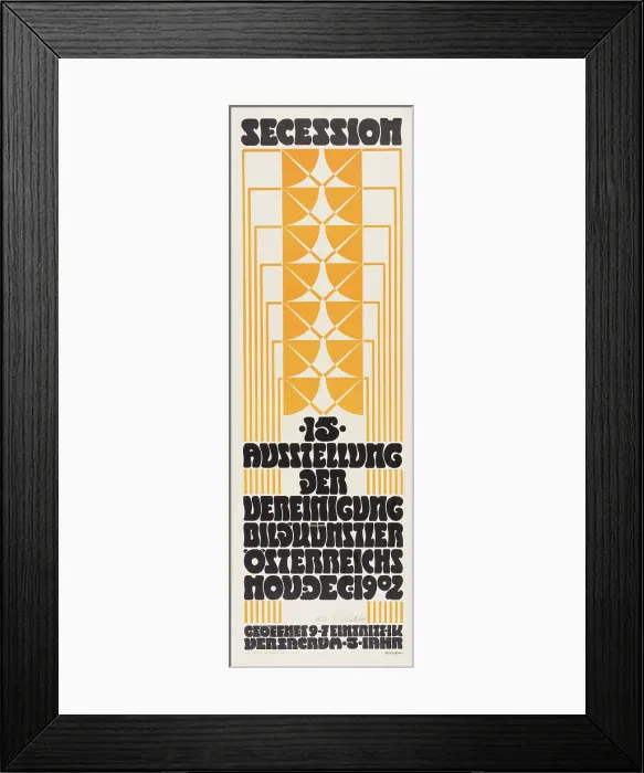 Framed Print : Secession. 15th Exhibition of the Association of Visual Artists of Austria, 1902. Creator: Bohm, Adolf Michael (1861-1927) Framed Print : Secession. 15th Exhibition of the Association of Visual Artists of Austria, 1902. Creator: Bohm, Adolf Michael (1861-1927)