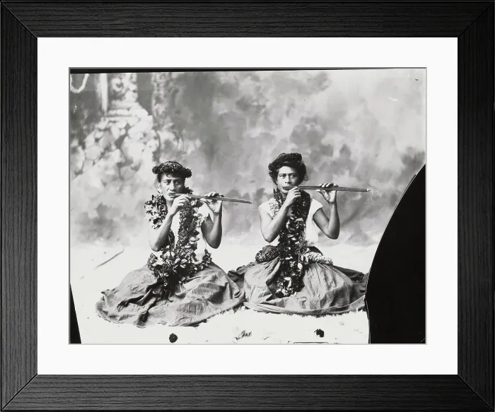 Framed Print : The Hawaiian Ukeke Players, Last quarter of 19th cen.. Creator: Anonymous Framed Print : The Hawaiian Ukeke Players, Last quarter of 19th cen.. Creator: Anonymous
