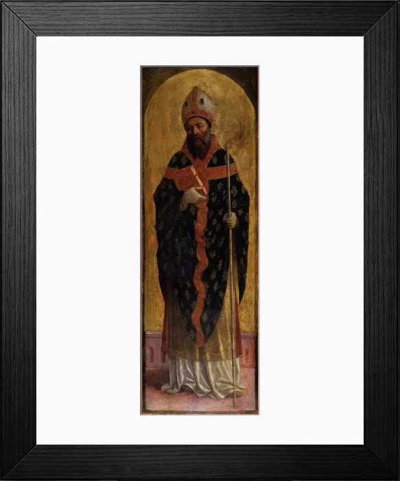 Framed Print : Saint Augustine. Creator: Foppa, Vincenzo (active 1456-1516) Framed Print : Saint Augustine. Creator: Foppa, Vincenzo (active 1456-1516)