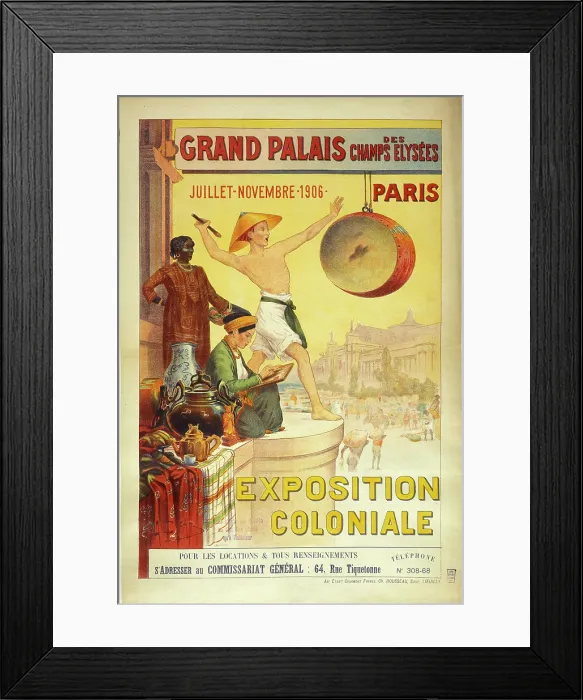 Framed Print : The 1906 Paris Colonial Exhibition (Exposition coloniale internationale), 1906. Creator: Anonymous Framed Print : The 1906 Paris Colonial Exhibition (Exposition coloniale internationale), 1906. Creator: Anonymous