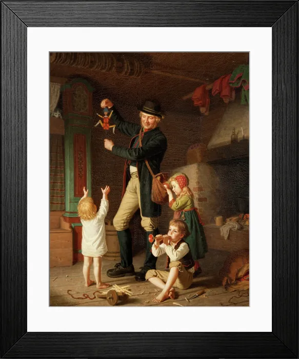 Framed Print : Jumping jack, 1879. Creator: Lindegren, Amalia (1814-1891)