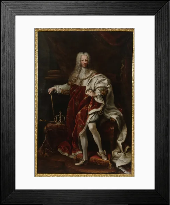 Framed Print : Portrait of Charles Emmanuel III (1701-1773), Duke of Savoy and King of Sardinia, Mid 18th cen. Creator: Clementi, Maria Giovanna, (La Clementina) (1692-1761) Framed Print : Portrait of Charles Emmanuel III (1701-1773), Duke of Savoy and King of Sardinia, Mid 18th cen. Creator: Clementi, Maria Giovanna, (La Clementina) (1692-1761)