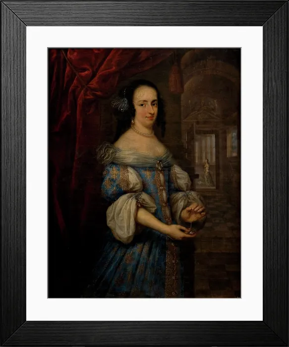 Framed Print : Portrait of Isabella d'Este (1635-1666), Duchess of Parma, 1664-1666. Creator: Denys, Frans (c) Framed Print : Portrait of Isabella d'Este (1635-1666), Duchess of Parma, 1664-1666. Creator: Denys, Frans (c)