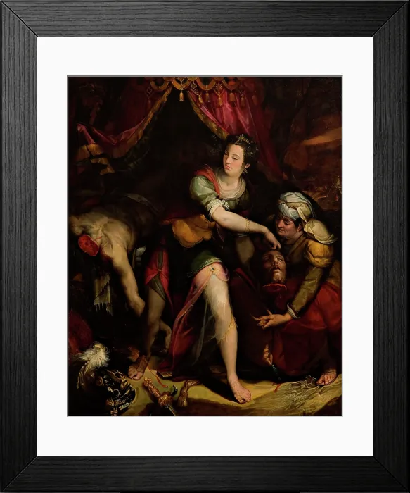 Framed Print : Judith and Holofernes. Creator: Fontana, Lavinia (1552-1614) Framed Print : Judith and Holofernes. Creator: Fontana, Lavinia (1552-1614)