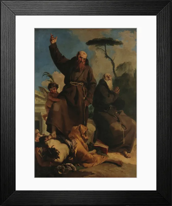 Framed Print : Saint Fidelis of Sigmaringen and Saint Joseph of Leonessa, c1750. Creator: Tiepolo, Giambattista (1696-1770) Framed Print : Saint Fidelis of Sigmaringen and Saint Joseph of Leonessa, c1750. Creator: Tiepolo, Giambattista (1696-1770)
