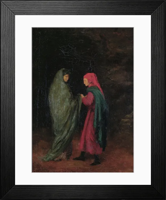 Framed Print : Dante and Virgil at the entrance to Hell, 1857-1858. Creator: Degas, Edgar (1834-1917) Framed Print : Dante and Virgil at the entrance to Hell, 1857-1858. Creator: Degas, Edgar (1834-1917)