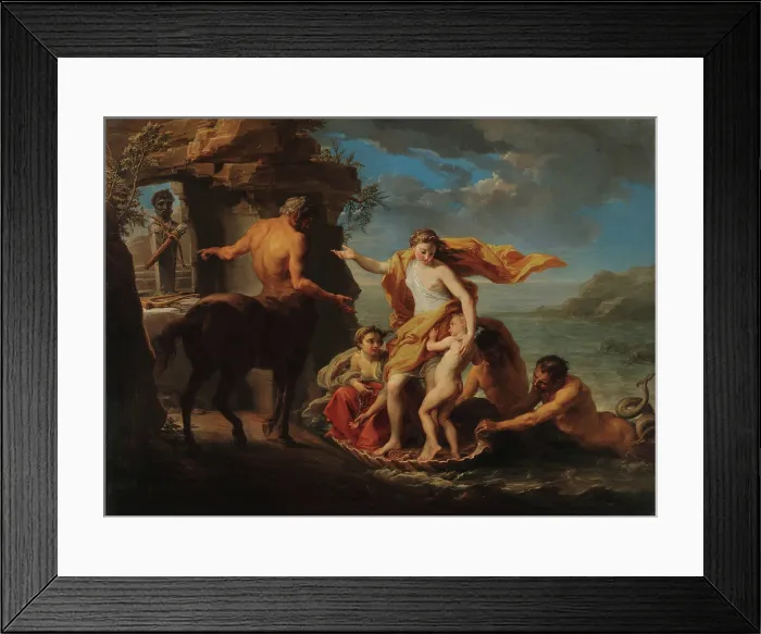 Framed Print : Thetis Gives Achilles in Charge of Chiron, 1759-1760. Creator: Batoni, Pompeo Girolamo (1708-1787) Framed Print : Thetis Gives Achilles in Charge of Chiron, 1759-1760. Creator: Batoni, Pompeo Girolamo (1708-1787)