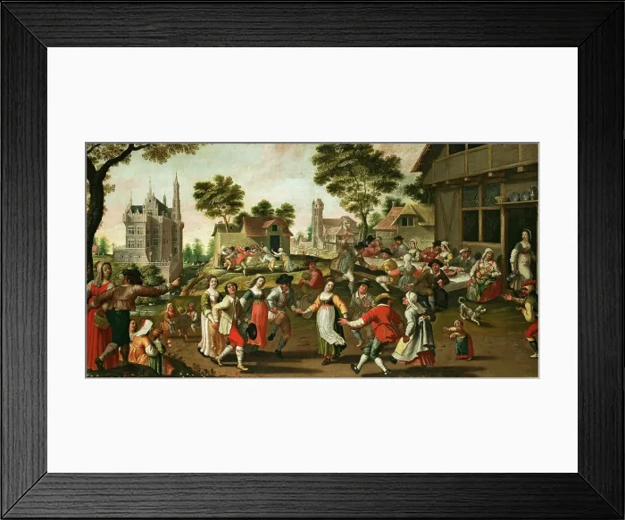Framed Print : A village wedding, 1647. Creator: Bordelet, Louis (active 1640s) Framed Print : A village wedding, 1647. Creator: Bordelet, Louis (active 1640s)