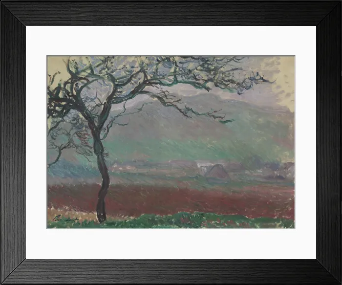 Framed Print : Landscape in Giverny, 1887. Creator: Monet, Claude (1840-1926) Framed Print : Landscape in Giverny, 1887. Creator: Monet, Claude (1840-1926)