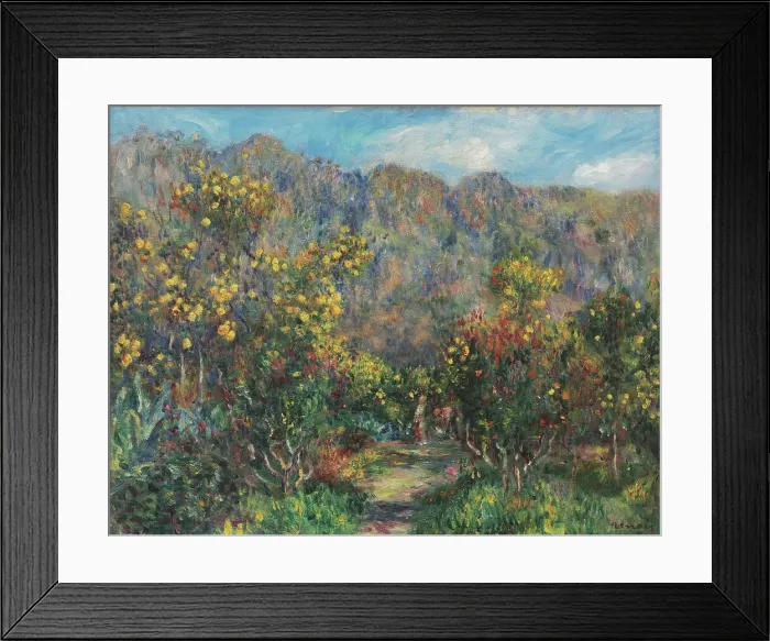 Framed Print : Landscape with Mimosas, 1912. Creator: Renoir, Pierre Auguste (1841-1919) Framed Print : Landscape with Mimosas, 1912. Creator: Renoir, Pierre Auguste (1841-1919)