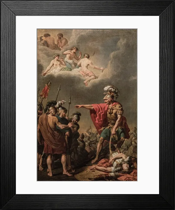 Framed Print : The Death of Pallas, 1778. Creator: Sablet, Jacques (1749-1803) Framed Print : The Death of Pallas, 1778. Creator: Sablet, Jacques (1749-1803)