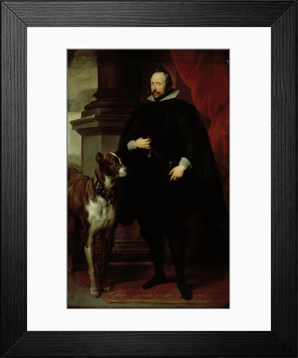 Framed Print : Portrait of Prince Wolfgang Wilhelm (1578-1653), Count Palatine of Neuburg and Duke of... c1630. Creator: Dyck, Sir Anthony van (1599-1641)