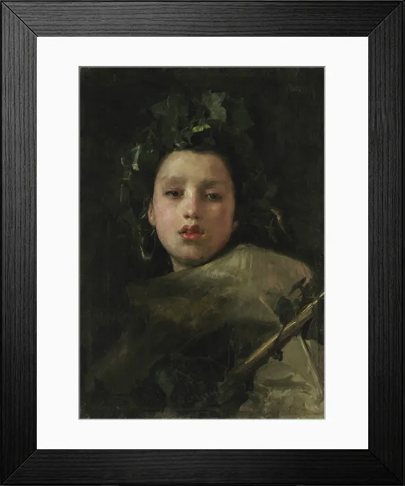 Framed Print : Bacco Fanciullo (Young Bacchus), 1874. Creator: Mancini, Antonio (1852-1930) Framed Print : Bacco Fanciullo (Young Bacchus), 1874. Creator: Mancini, Antonio (1852-1930)