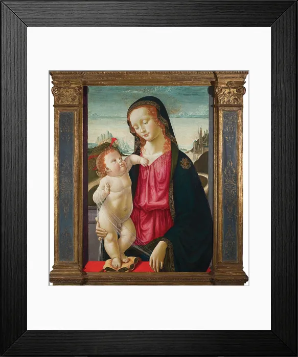 Framed Print : The Virgin and the Child, 1490. Creator: Ghirlandaio, Davide (1452-1525) Framed Print : The Virgin and the Child, 1490. Creator: Ghirlandaio, Davide (1452-1525)