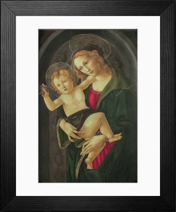 Framed Print : Virgin and Child in a Niche, 1477. Creator: Botticelli, Sandro (1445-1510) Framed Print : Virgin and Child in a Niche, 1477. Creator: Botticelli, Sandro (1445-1510)