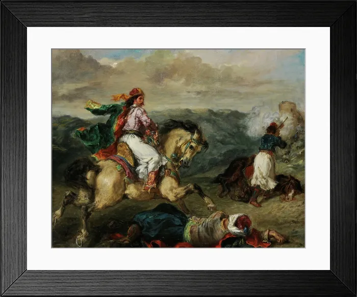 Framed Print : Episode from the Greek War of Independence, 1856. Creator: Delacroix, Eugene (1798-1863) Framed Print : Episode from the Greek War of Independence, 1856. Creator: Delacroix, Eugene (1798-1863)