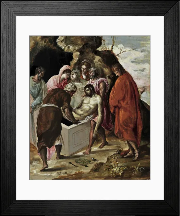 Framed Print : The Entombment of Christ, c1570. Creator: El Greco, Dominico (1541-1614) Framed Print : The Entombment of Christ, c1570. Creator: El Greco, Dominico (1541-1614)