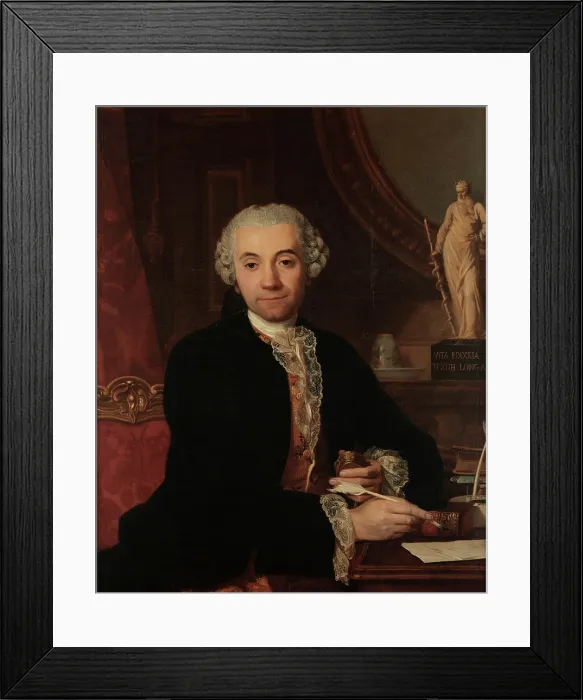 Framed Print : Portrait of Flaminio Torregiani (1729-1792). Creator: Ferrari, Pietro Melchiorre (1735-1787) Framed Print : Portrait of Flaminio Torregiani (1729-1792). Creator: Ferrari, Pietro Melchiorre (1735-1787)