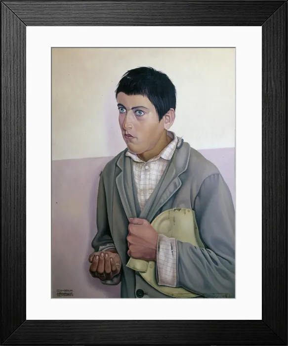 Framed Print : Il randagio (The stray), 1932. Creator: Cagnaccio di San Pietro (1897-1946) Framed Print : Il randagio (The stray), 1932. Creator: Cagnaccio di San Pietro (1897-1946)