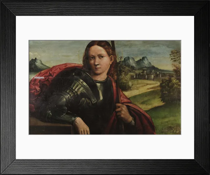 Framed Print : Saint George, 1520-1530. Creator: Garofalo, Benvenuto Tisi da (1481-1559) Framed Print : Saint George, 1520-1530. Creator: Garofalo, Benvenuto Tisi da (1481-1559)