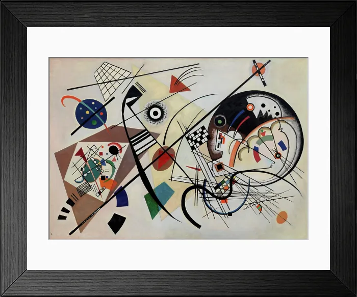 Framed Print : Continuous Line, 1923. Creator: Kandinsky, Wassily Vasilyevich (1866-1944) Framed Print : Continuous Line, 1923. Creator: Kandinsky, Wassily Vasilyevich (1866-1944)