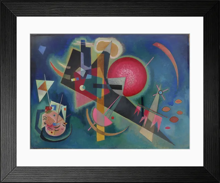 Framed Print : In Blue, 1925. Creator: Kandinsky, Wassily Vasilyevich (1866-1944) Framed Print : In Blue, 1925. Creator: Kandinsky, Wassily Vasilyevich (1866-1944)