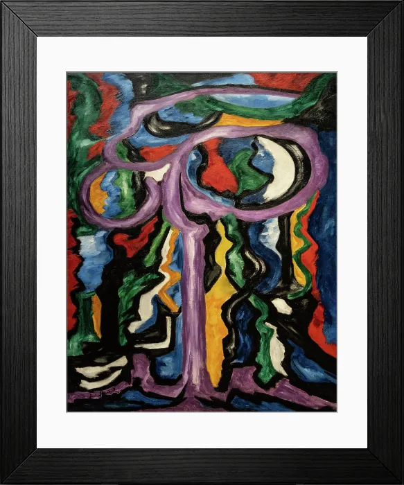 Framed Print : Composition No. 107, 1920. Creator: Heemskerck, Jacoba van (1876-1923) Framed Print : Composition No. 107, 1920. Creator: Heemskerck, Jacoba van (1876-1923)