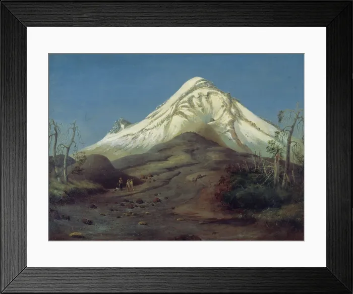 Framed Print : Popocatepetl, 1833. Creator: Gros, Jean-Baptiste Louis (1793-1870) Framed Print : Popocatepetl, 1833. Creator: Gros, Jean-Baptiste Louis (1793-1870)